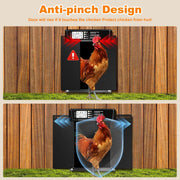 Pet Deluxe Extra Large Automatic Chicken Coop Door, Solar Powered, Anti-Pinch Horizontal Dual-Door, Weatherproof Aluminum, Timer, Light Sensor, Remote Control, SWM-01266