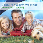 Wakeman Outdoors 2-Person Dome Tent, Lightweight, Easy Setup, Removable Rain Fly, Dual-Layer Door, Interior Storage Pocket, Orange, HW4700060