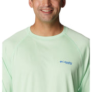 Columbia PFG Terminal Tackle Long-Sleeve T-Shirt - Key West/Vivid Blue Logo - XL