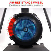 Balancefrom Ski Machine, Black - Indoor Aerobic Exercise Equipment with LCD Screen