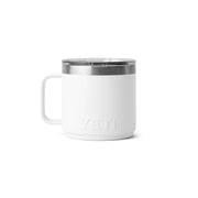 YETI Rambler 14 oz Ceramic Lined Stackable Mug, Vacuum Insulated Stainless Steel with MagSlider Lid, White
