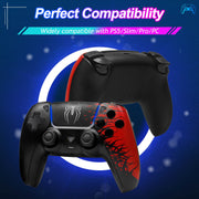 SIXGOLDHUA Wireless Game Controller, Bluetooth 5.0, Dual Vibration, 6-Axis Gyro, 1500mAh Battery, Compatible with PS5 Pro, PS5 Slim, PC