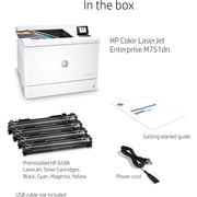 HP T3U44A#201 LaserJet Enterprise M751 M751dn Desktop Color Laser Printer, White