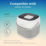 Bionaire True HEPA Sense Air Purifier, 4-in-1 Filtration, Aromatherapy, Sunrise Wake-Up Light, Red Light Sleep Support, White, 99000BAP