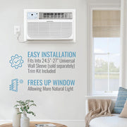 Keystone KSTAT12-2HD Through-the-Wall Air Conditioner with Supplemental 12,000 BTU White