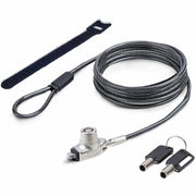 StarTech.com Slim Lock Noble Wedge Laptop Security Lock, 6.6ft Cut-Resistant Steel Cable, Silver, SNBLK-LAPTOP-LOCK