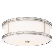 Minka Lavery LED Flush Mount Ceiling Light, 15.5 Inch, Brushed Nickel, Dimmable, Warm White 3000K, 30W 2659 Lumens, 827-84-L
