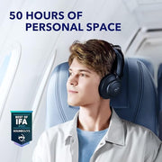 Anker A3040 Space Q45 Adaptive Active Noise Cancelling Headphones, Blue