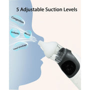 MOBI 70646 Automatic Nasal Aspirator With Adjustable Suction Level - White