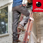 MILWAUKEE M650G-3632 Men's 36 in. X 32 in. Gray Cotton/Polyester Work Pants with 7 Pockets