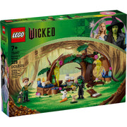 LEGO Wicked Elphabas Retreat Building Toy with Elphaba and Fiyero Minidolls, Forest Animal Figures, 228 Pieces, Ages 7+, 75687