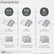 My Texas House MTS566170522003 Capri Quilt Set, 3-Piece, Sage Cotton, Full/Queen