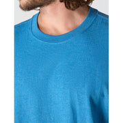 Carhartt Loose-Fit Heavyweight Logo Sleeve Graphic Long-Sleeve T-Shirt - Horizon Blue Heather - L