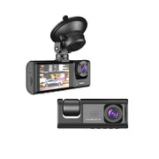 ZETA-CAM Dash Cam with WiFi, Dual Front and Interior Cameras, 170 Wide Angle, Night Vision, Motion Detection, Loop Recording, 32GB SD Card Included, 98382302