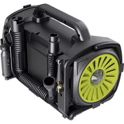 Snow Joe ATJ-AIR1-HYB Hybrid 12-Volt 110-Volt AC High Volume Tire Inflator Deflator with Digital Pressure Gauge Tire Air Chuck Adaptor Sports Pin General Inflatable Valve & Auto Shut off High V