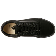 Vans Old Skool Men's Casual Sneakers Black Canvas Leather Lace-Up Medium Width VN000D3HBKA