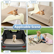 Smiry Waterproof Dog Couch Cover, Reversible Furniture Protector for Pets, Taupe Beige, 30x70 in