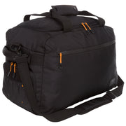 Athletic Works Easy Care Sports Duffel Bag with Ventilated Shoe Compartment, Black, 13.75-Inch, Adjustable Shoulder Strap, 52.5L Capacity, 2024AW02-008