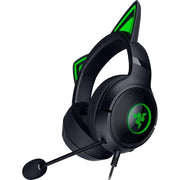 Razer RZ04-04730100-R3U1 Kraken Kitty V2 USB Gaming Headset with Customizable RGB Kitty Ears, Black