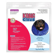 KONG Cloud Inflatable Protective Collar, Extra Large, Blue, Neck 20-25 in, Scratch and Bite Resistant, Machine Washable, ELX
