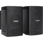 Yamaha Pro Commercial 4-Inch 2-Way Weather-Resistant Surface Mount Speakers, Black, Pair, 15W VS4