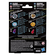 Hasbro Beyblade X Calibur Samurai 6-70M BX and Obsidian Shell 3-85S BX Dual Battling Tops, Multicolor, Ages 8+, G2754