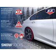 K & K Automotive Snow Socks for Tires, XX-Large