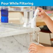 PUR DS1811ZA PLUS 30 Cup Water Filter Pitcher Dispenser, Blue/White