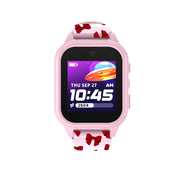 iTech Junior IJ4S11-P01 4 Kids Girls' Smartwatch with Camera, Audiobooks, and Games - Pink Case with Pink Red-Bow Strap