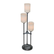 Lite Source LS-20700D/BRZ Bess 3-Light Table Lamp with Amber-Glass Shades, Dark Bronze