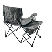 Bass Pro Shops Oversized Folding Camping Chair with Insulated Cooler, Powder-Coated Steel Frame, Padded Seat and Back, Fold-Out Side Table, Built-In Cell-Phone Holder, 2 Mesh Drink Holders