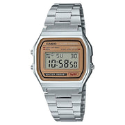 Casio Mens Digital Adult Metal Watch - Silver - A158WEA-9