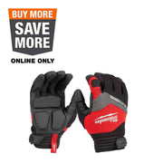 Milwaukee 48-73-8771 Smartswipe Men's Anti-Vibration Work Gloves, Black/Red, Medium