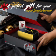 Ophanie 12V DC Tire Inflator, 160 PSI Pressure Gauge, Dual Digital Display, Automatic Shutoff, Emergency LED Light, Compact Design, Powered by Cigarette Lighter