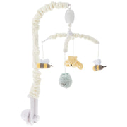 Disney Classic Pooh Musical Mobile with Plush Winnie the Pooh, Hunny Pot, Bees, Ivory Sage Butter, 8893079
