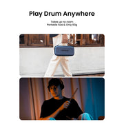 AeroBand PocketDrum 2 MAX Electronic Drum Set, 8 Tones, Bluetooth Adapter, USB MIDI, Air Drum Sticks, Pedals, Earphone Included