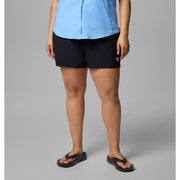 Columbia Women's PFG Rugged Water Shorts, UPF 50 Sun Protection, Omni-Shield Technology, Black, Plus Size 2X, 21136720102X