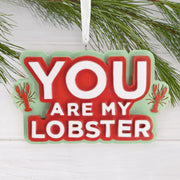 Hallmark Friends You Are My Lobster Christmas Ornament, Resin, Red and Green, 3 x 1.75 in, 1 Count