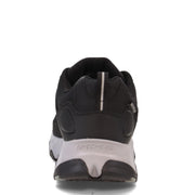 Skechers Crossbar Cedar Men's Hiking Shoes, Water-Repellant Leather Mesh Upper, Air-Cooled Memory Foam, Black/Gray, Size 10.5