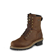 Irish Setter Work Mesabi Waterproof 8in Soft Toe Logger Work Boots, Brown, Size 12
