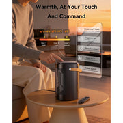 NFTIGB Portable Ceramic Space Heater, 1500W Electric Heater with Remote Control, 3 Heat Settings, Smart Thermostat, Black