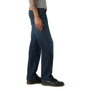Levi's 505 Regular Fit Men's Jeans, Mid Rise, Straight Leg, Cotton Blend with Medium Stretch, Field Work Green, 33W x 30L, 00505-3065