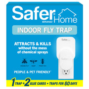 Safer Home Indoor Fly Trap Starter Kit (1 Plug-In Base + 2 Refills)