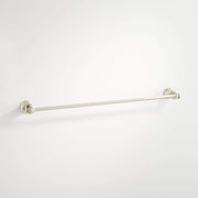 Signature Hardware Pendleton Towel Bar, Durable Zinc Construction, Tarnish-Resistant Polished Nickel Finish, 24 in, Concealed Mounting Hardware