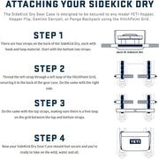 YETI Sidekick Dry 3L Gear Case, Waterproof Dryhide Shell, HydroShield Magnetic Closure, Venom