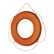 Cal June Jim-Buoy G-Series Life Ring, 24 in, Orange, Weather-Resistant Closed-Cell Foam with Webbing Straps, GO-24