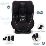Maxi-Cosi Pria Max All-in-One Convertible Car Seat with PureCosi Fabric, Rear Facing 4-40 lbs, Forward Facing 22-65 lbs, Booster 40-100 lbs, Urban Wonder, CC208GKE