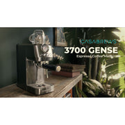 CASABREWS 3700GENSE-US-CAS-SIL-58mm 3700Gense 20 Bar Espresso Machine and Coffee Maker with Milk Frother, Silver