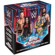 Topps 2026 Chrome WWE Mega Box, 48 Trading Cards with 10 Exclusive X-Fractors, Premium Chrome Technology