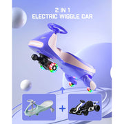 FanttikRide N7 PRO Electric Wiggle Car with Pedal, Pink